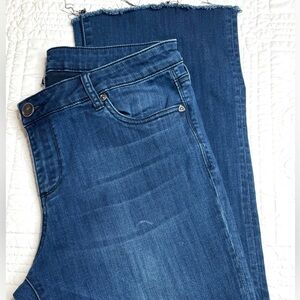 Kut From The Kloth Jeans Womens 14S Blue Baby Bootcut Stretch Denim Wash